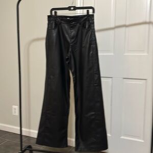 Zara pleather wide leg pants ..never worn